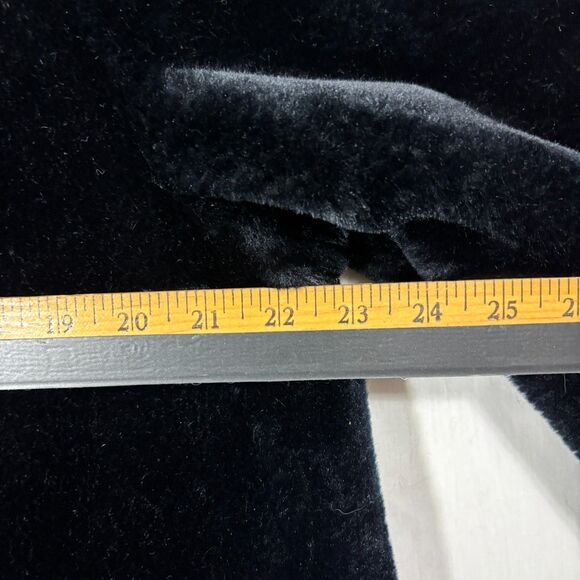 Vtg American Signature Faux Fur Coat Womens XL Black Luxury Mob Wife Timeless - Picture 7 of 8